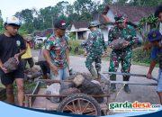 Akselerasi Pembangunan, Material Jembatan TMMD Ke 127 Mulai Didrop Di Desa Krisik