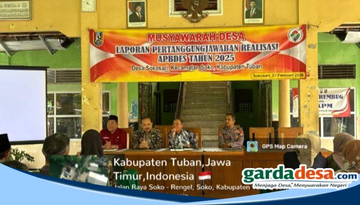 Transparan dan Akuntabel, Pemdes Sokosari Sampaikan Laporan Realisasi APBDes 2025