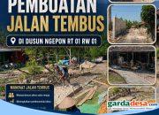 Pemdes Ngepon Bangun Jalan Tembus, Tingkatkan Akses dan Dukung Perekonomian Warga