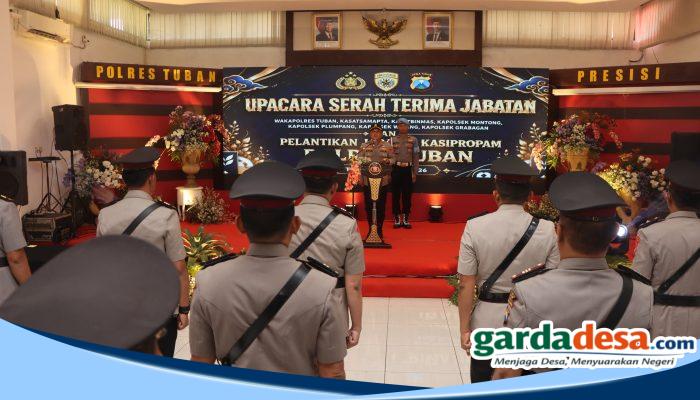 Rotasi Besar di Polres Tuban, Wakapolres hingga Sejumlah Kapolsek Berganti