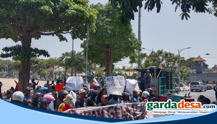 39 Proposal Bantuan Disorot, Aliansi Petani Tuban Lempar 15 Kg Telur dan Desak Kepala DKP2P Dicopot